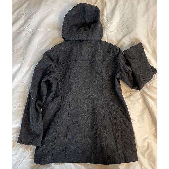 Company by Ellen Tracy Hooded Wool Blend Peacoat - Picture 2 of 16